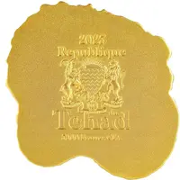 5000 Francs CFA Dragon Abacus, gold plated